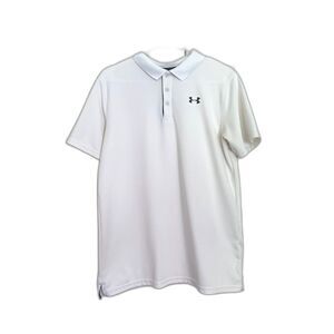 Under Armour HEATSHIELD White Polo - Youth XL